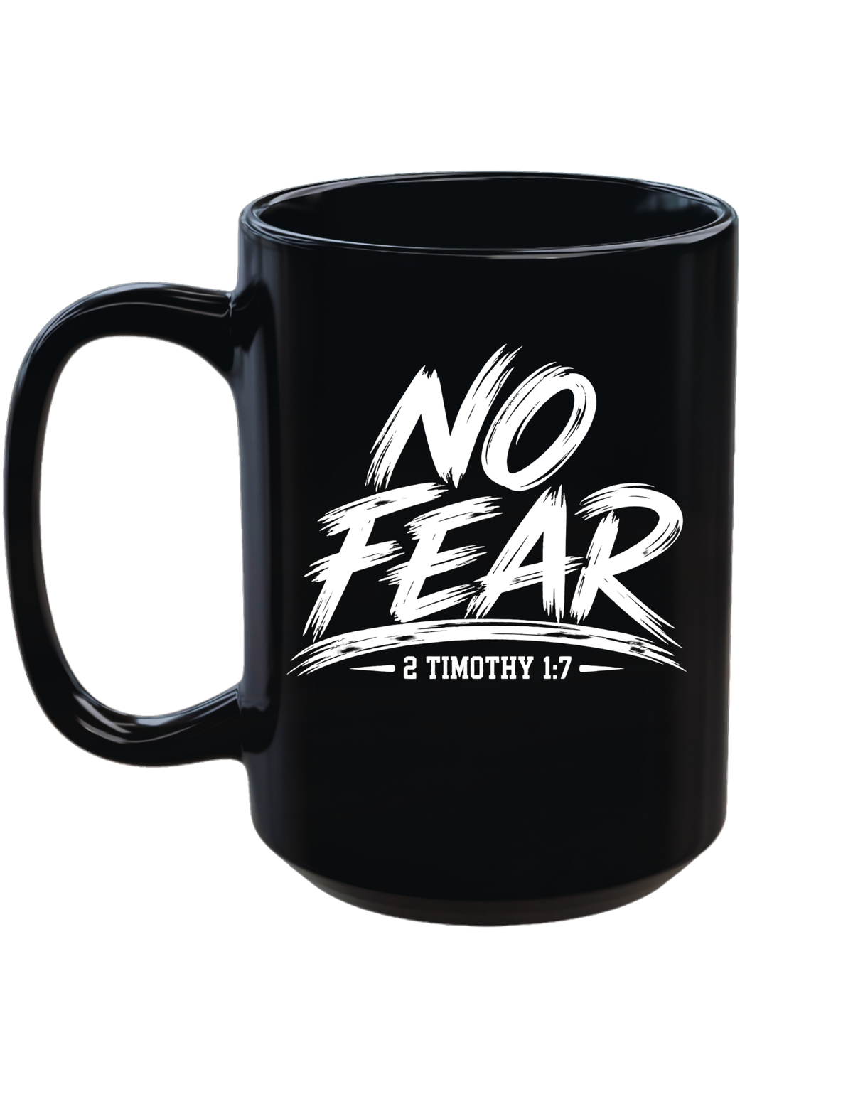 No Fear Psalm 23:4 Christian 15 oz Coffee Mug