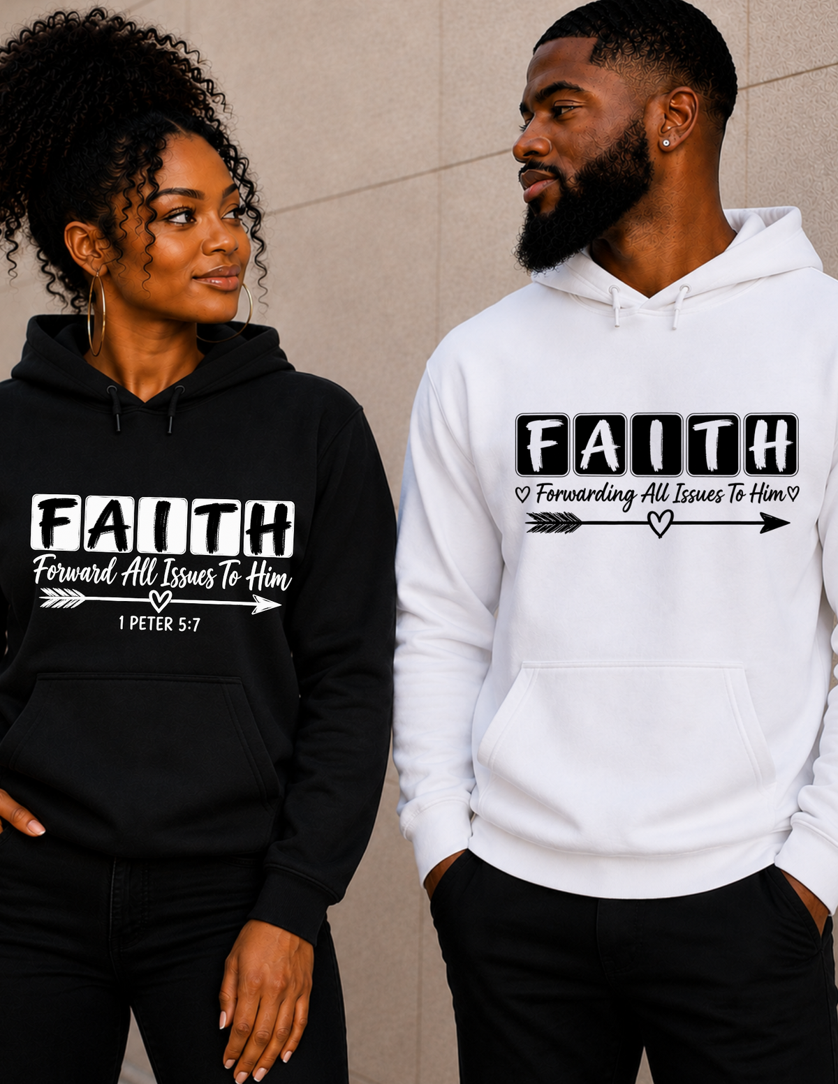 F.A.I.T.H. Forwarding All Issues To Him Christian Hoodie