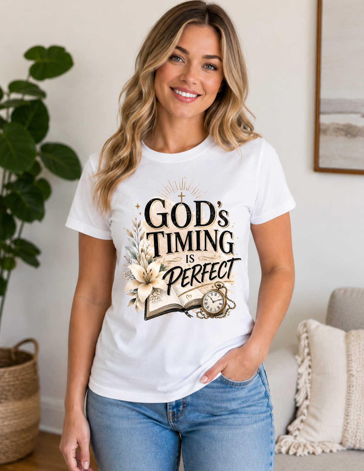 God’s Timing Is Perfect Christian Faith T-Shirt