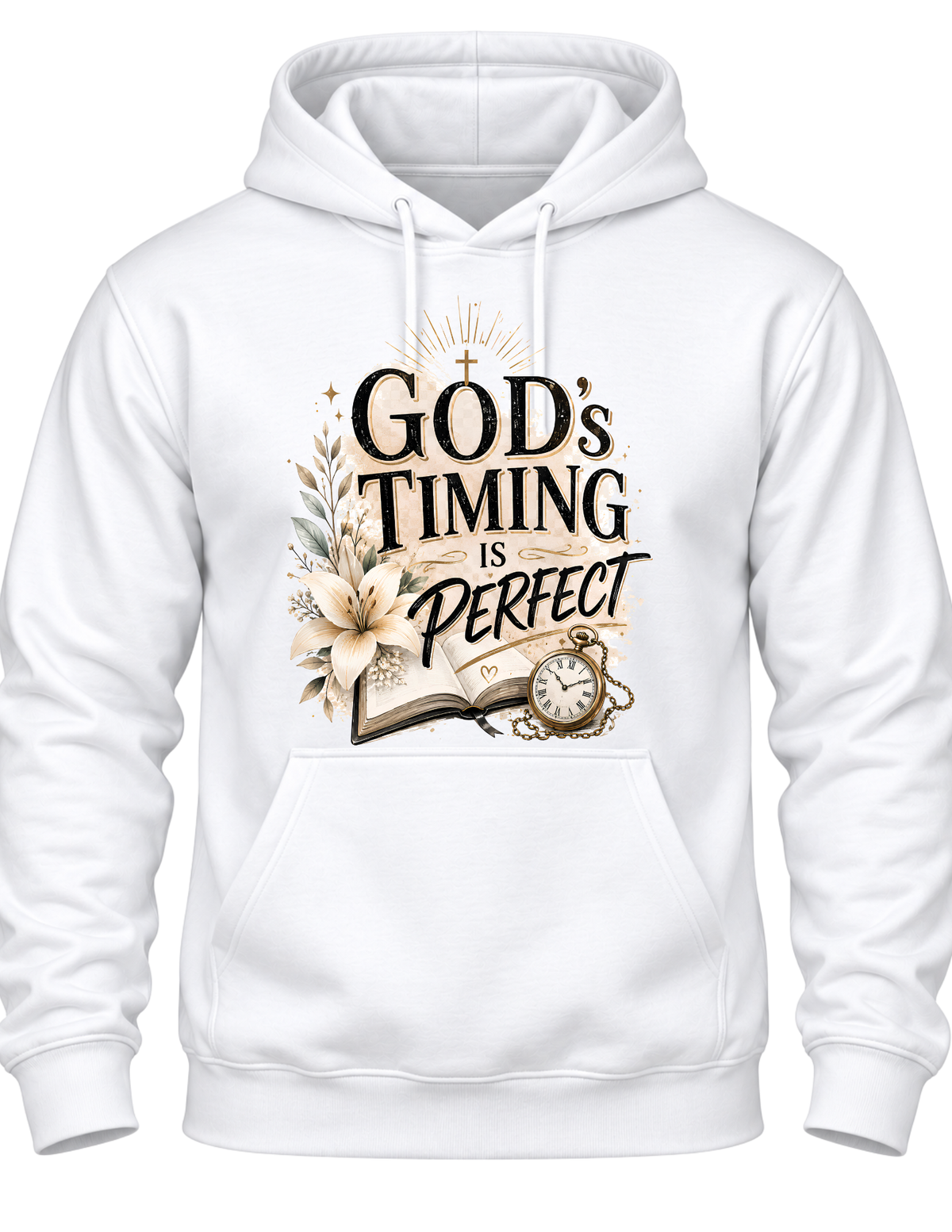 God’s Timing Is Perfect Christian Faith Hoodie