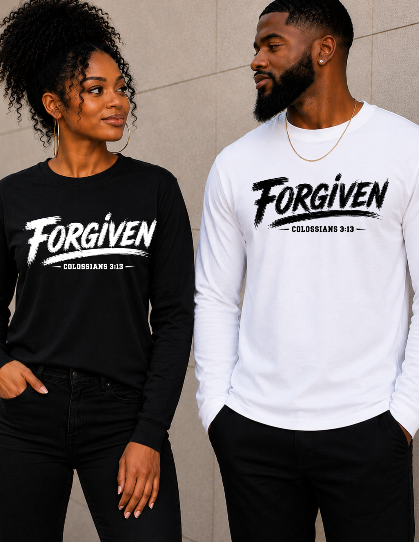 FORGIVEN Christian Long Sleeve Shirt | Faith & Inspiration
