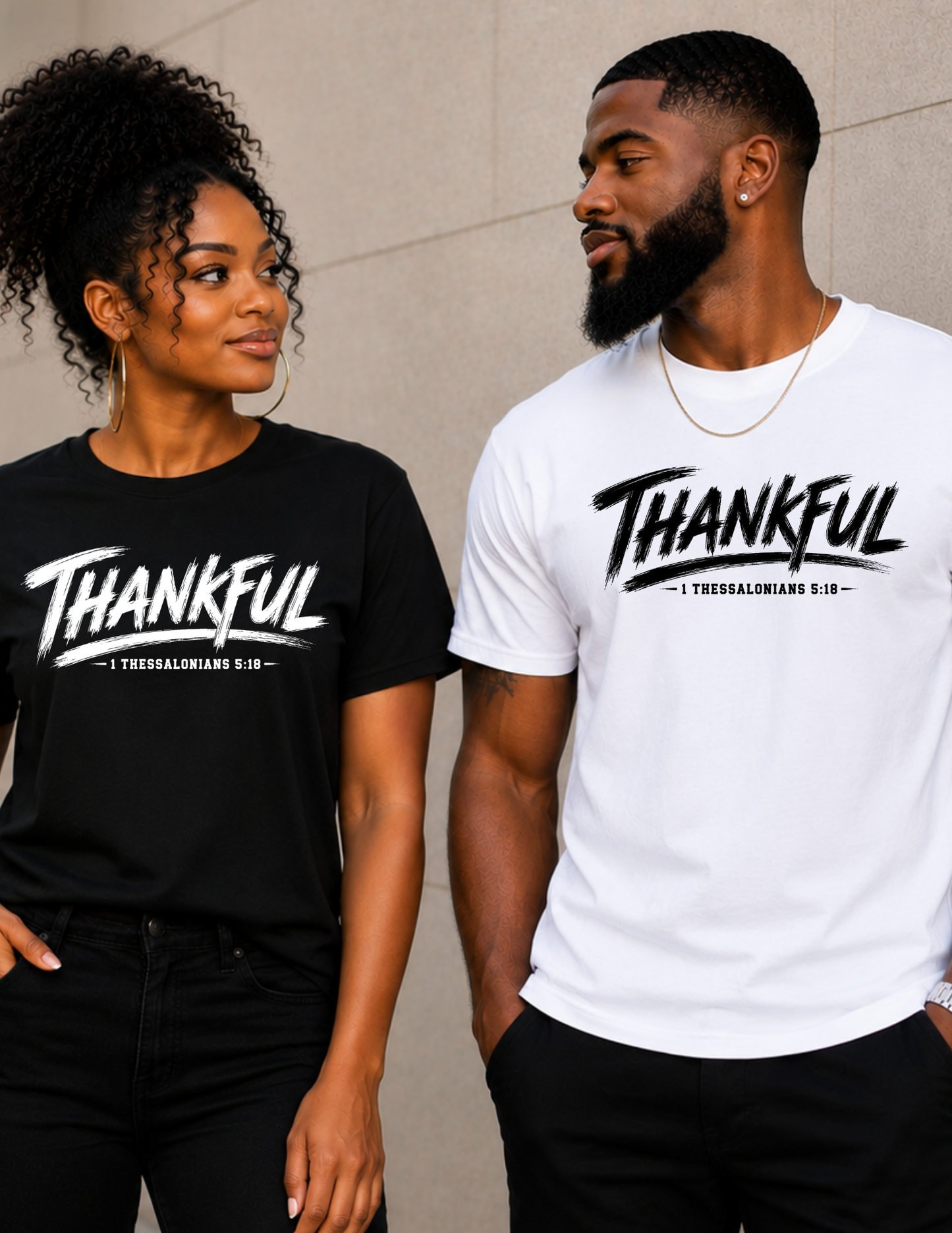 Thankful 1 Thessalonians 5:18 Christian Faith Shirt
