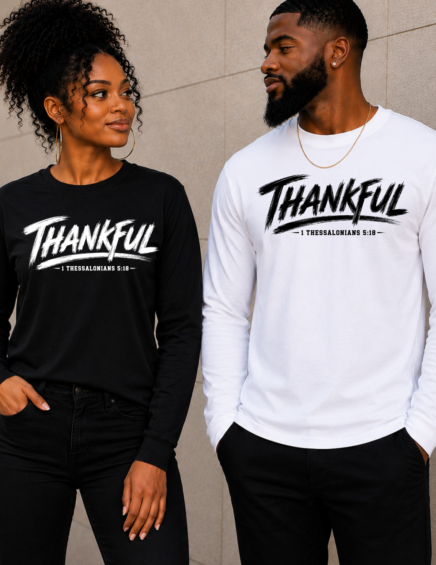 THANKFUL Christian Long Sleeve Shirt | Faith & Inspiration