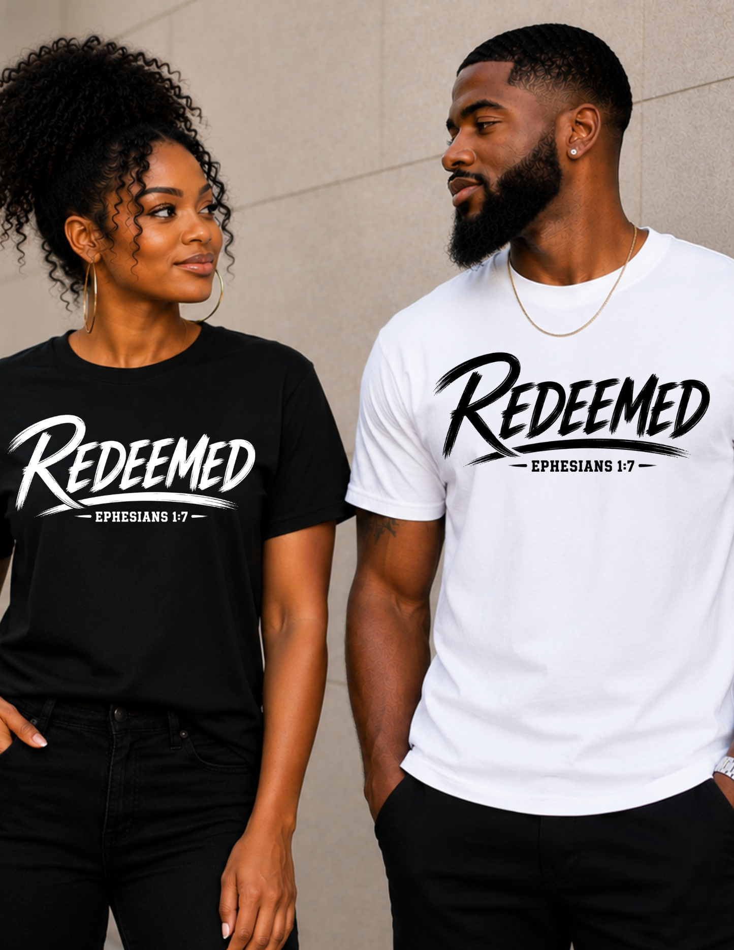 Redeemed Ephesians 1:7 Christian Faith Shirt