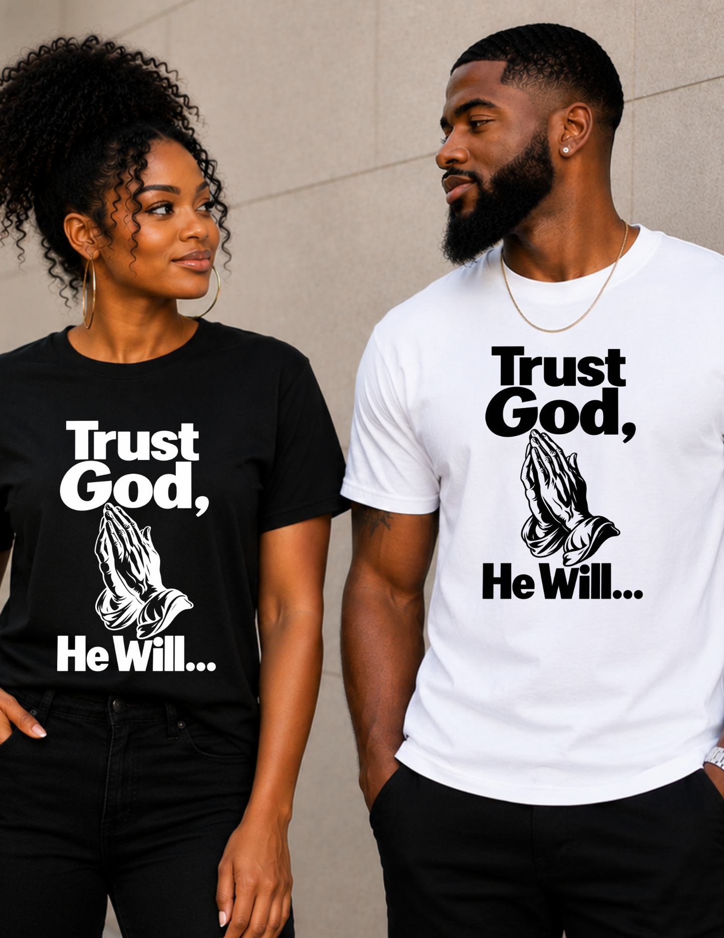 Trust God He Will Christian T-Shirt | Inspirational Faith Shirt