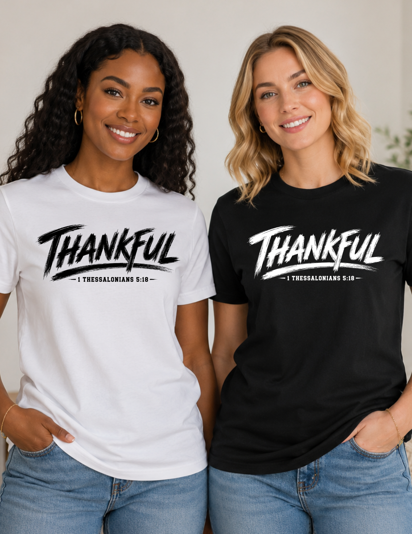 Thankful 1 Thessalonians 5:18 Christian Faith Shirt