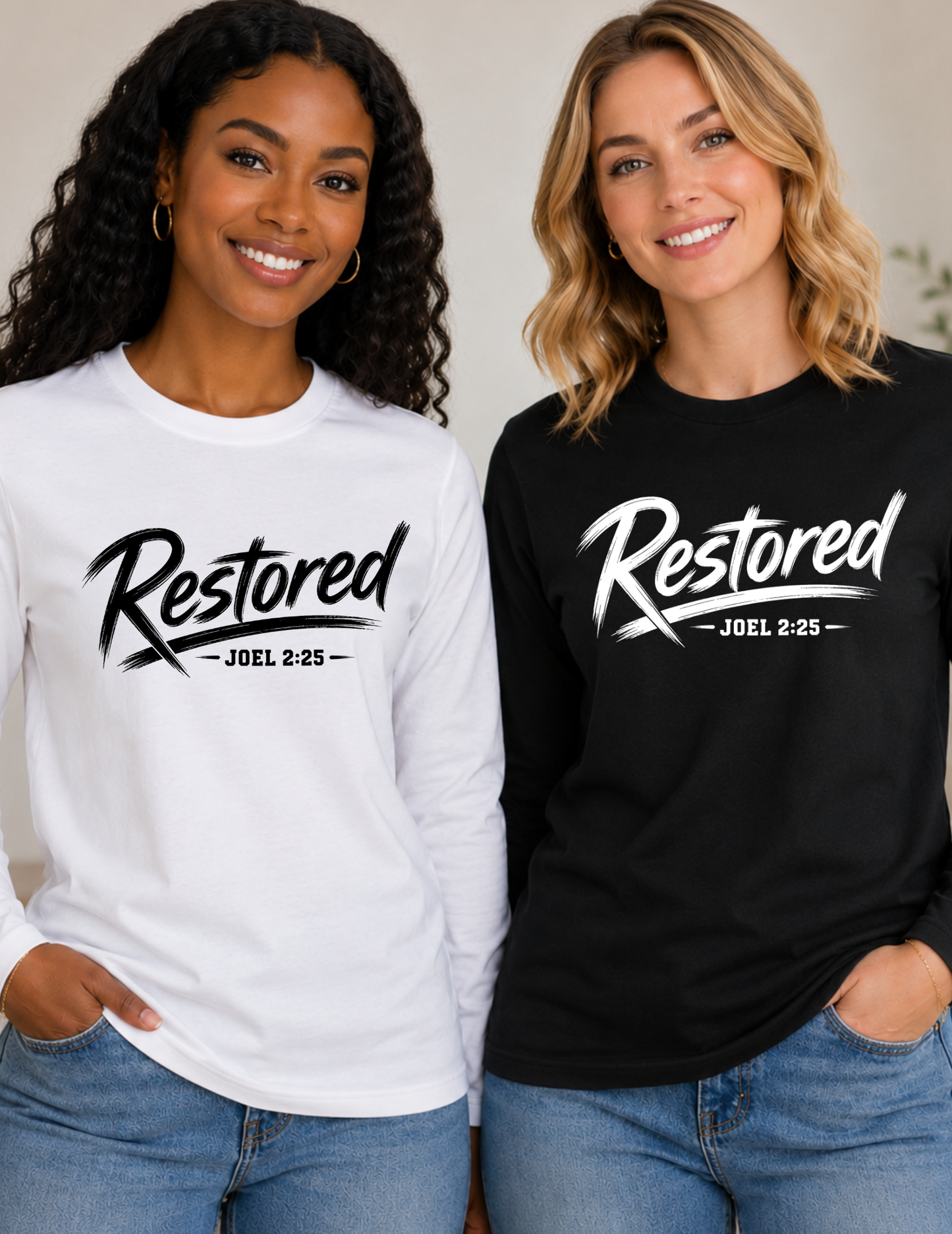 RESTORED Christian Long Sleeve Shirt | Faith & Inspiration