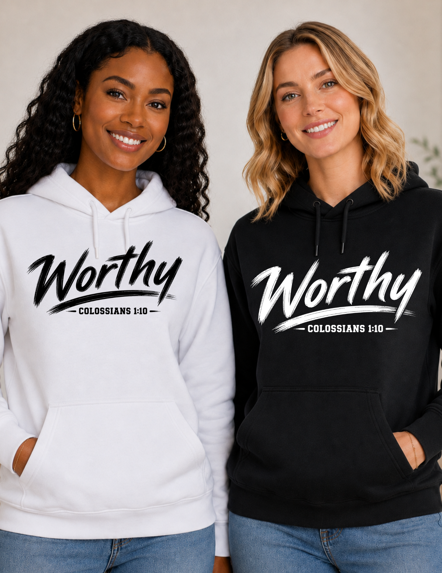 WORTHY Christian Hoodie | Faith & Inspiration