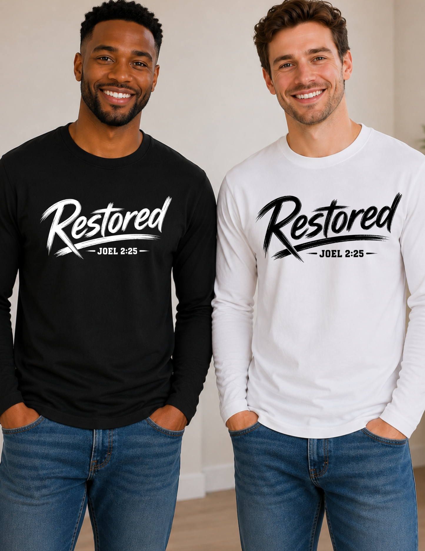RESTORED Christian Long Sleeve Shirt | Faith & Inspiration