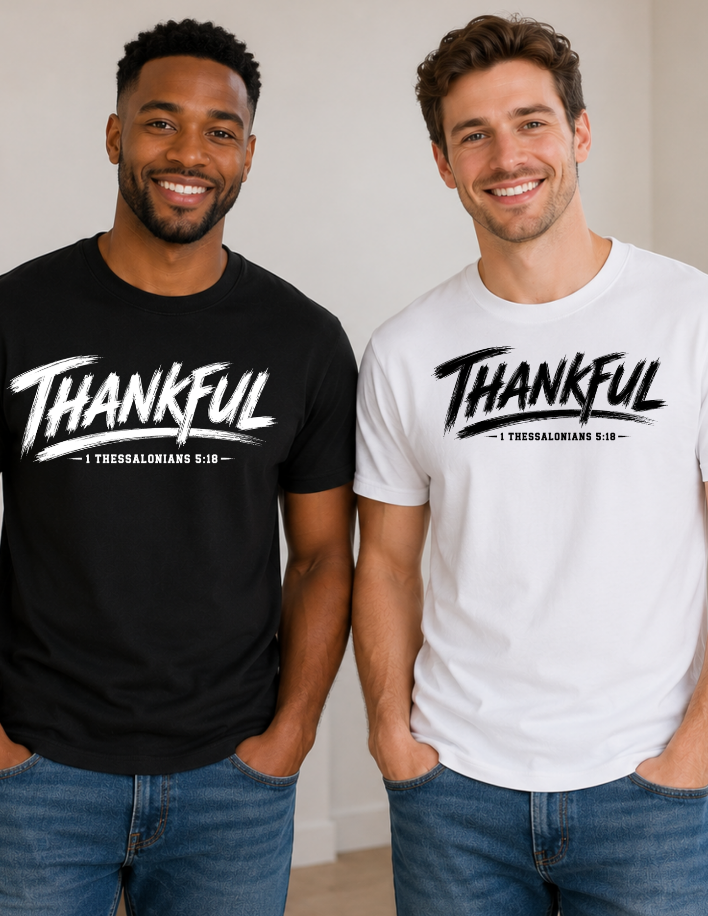 Thankful 1 Thessalonians 5:18 Christian Faith Shirt