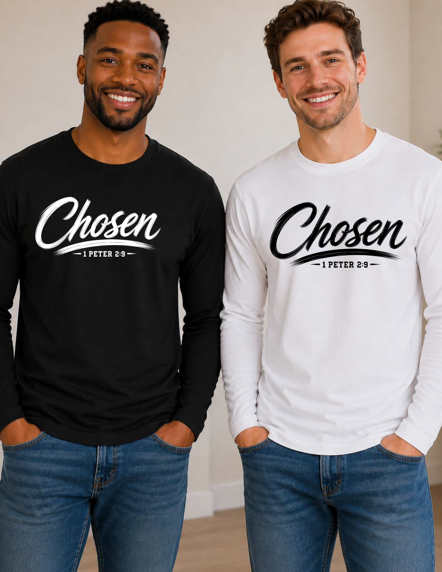 CHOSEN Christian Long Sleeve Shirt | Faith & Inspiration
