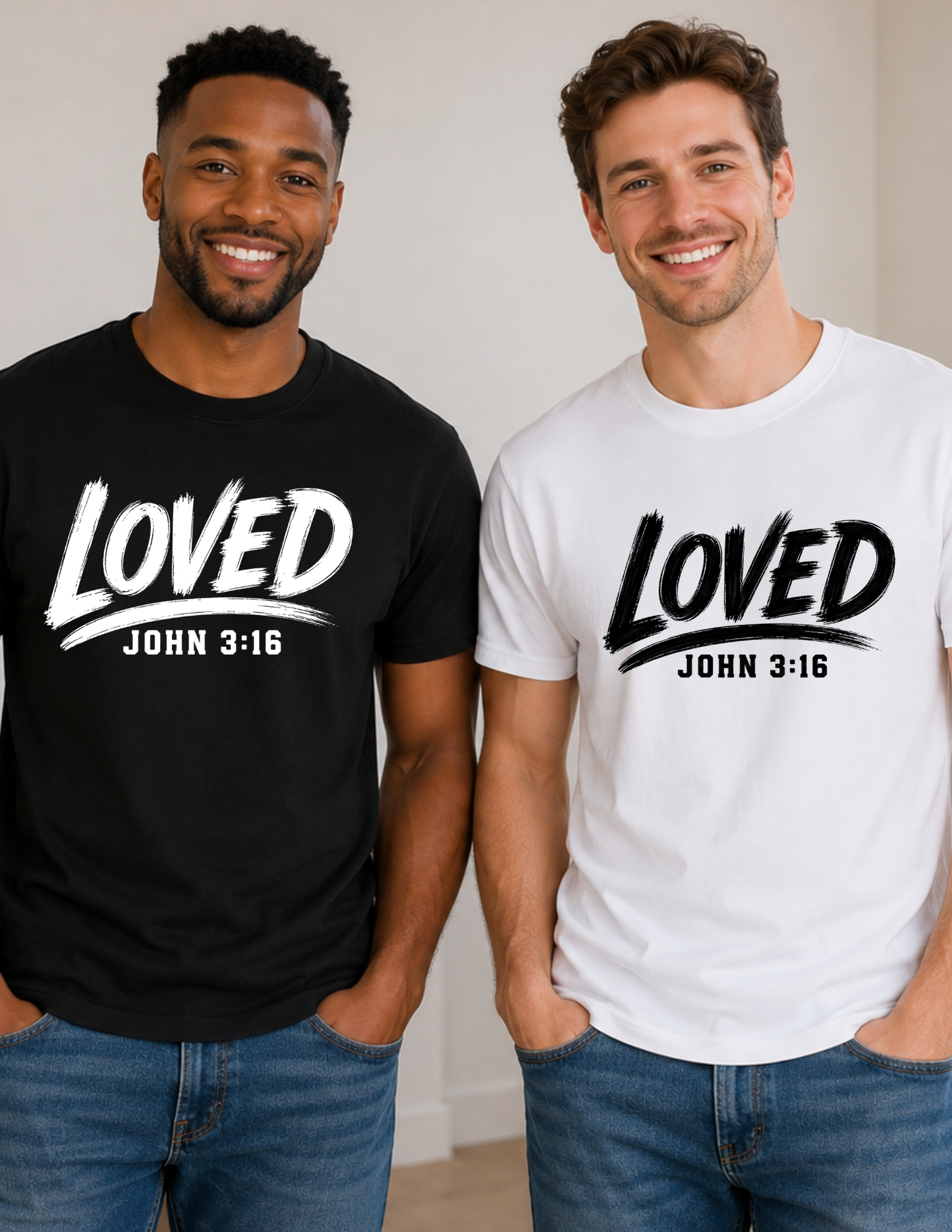 Loved John 3:16 Christian Faith Shirt