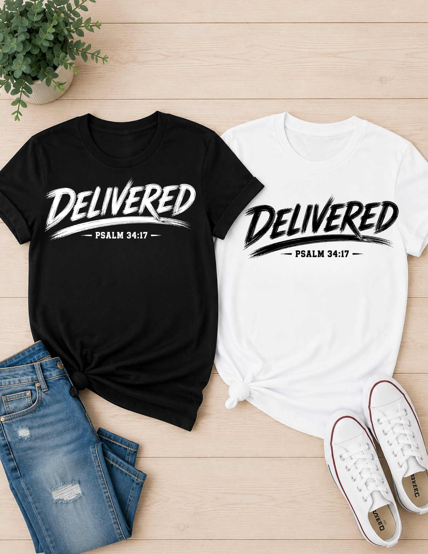 Delivered Psalm 34:17 Christian Faith Shirt
