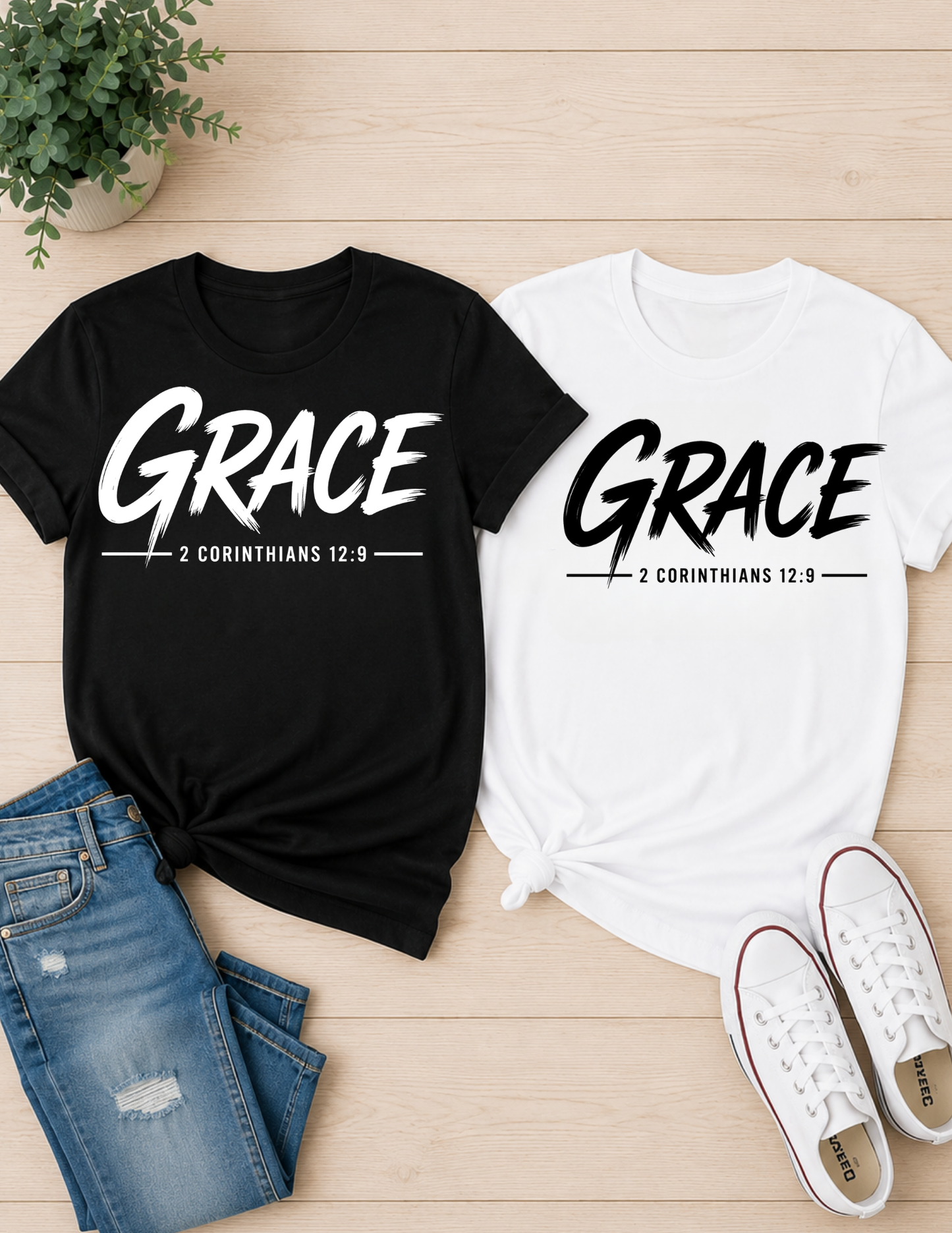 Grace 2 Corinthians 12:9 Christian Faith Shirt