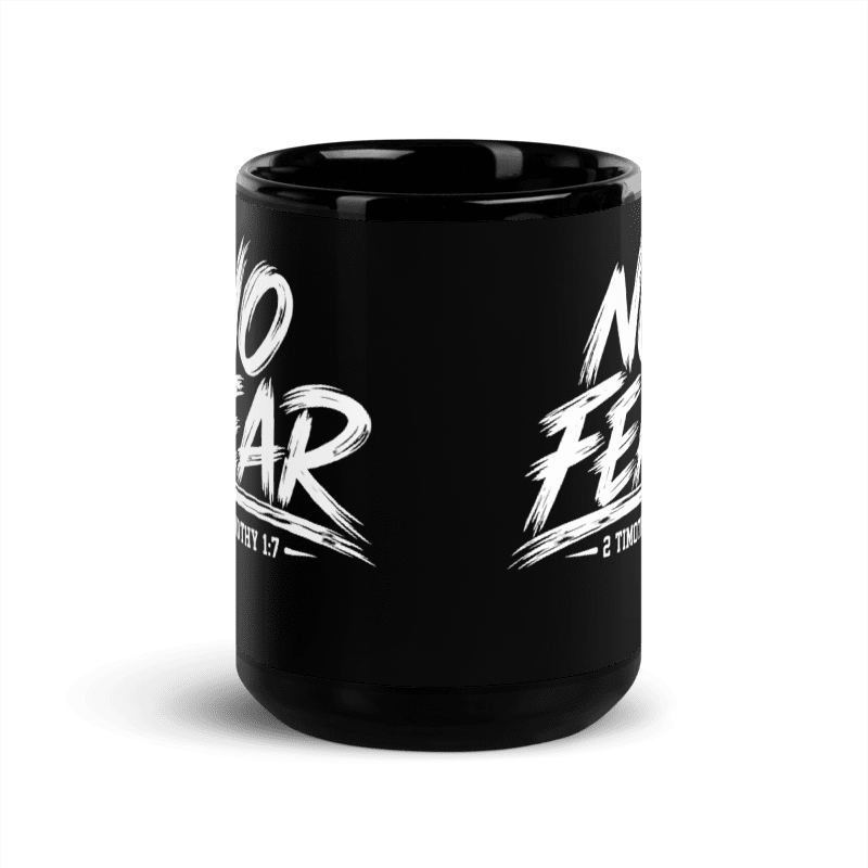 No Fear Psalm 23:4 Christian 15 oz Coffee Mug