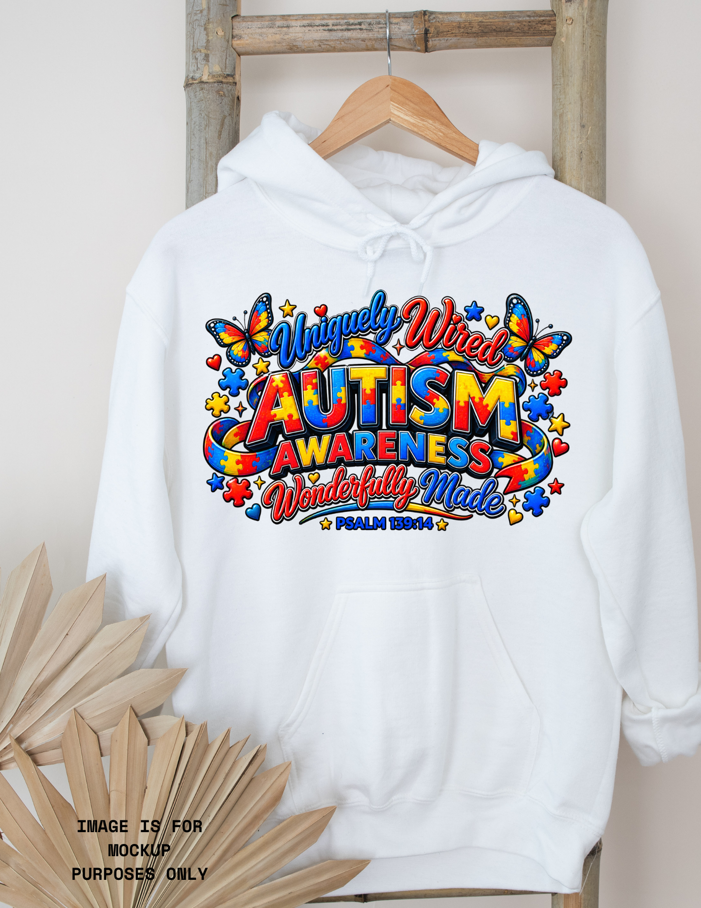 Autism Awareness Hoodie - Uniquely Wired Wonderfully Made