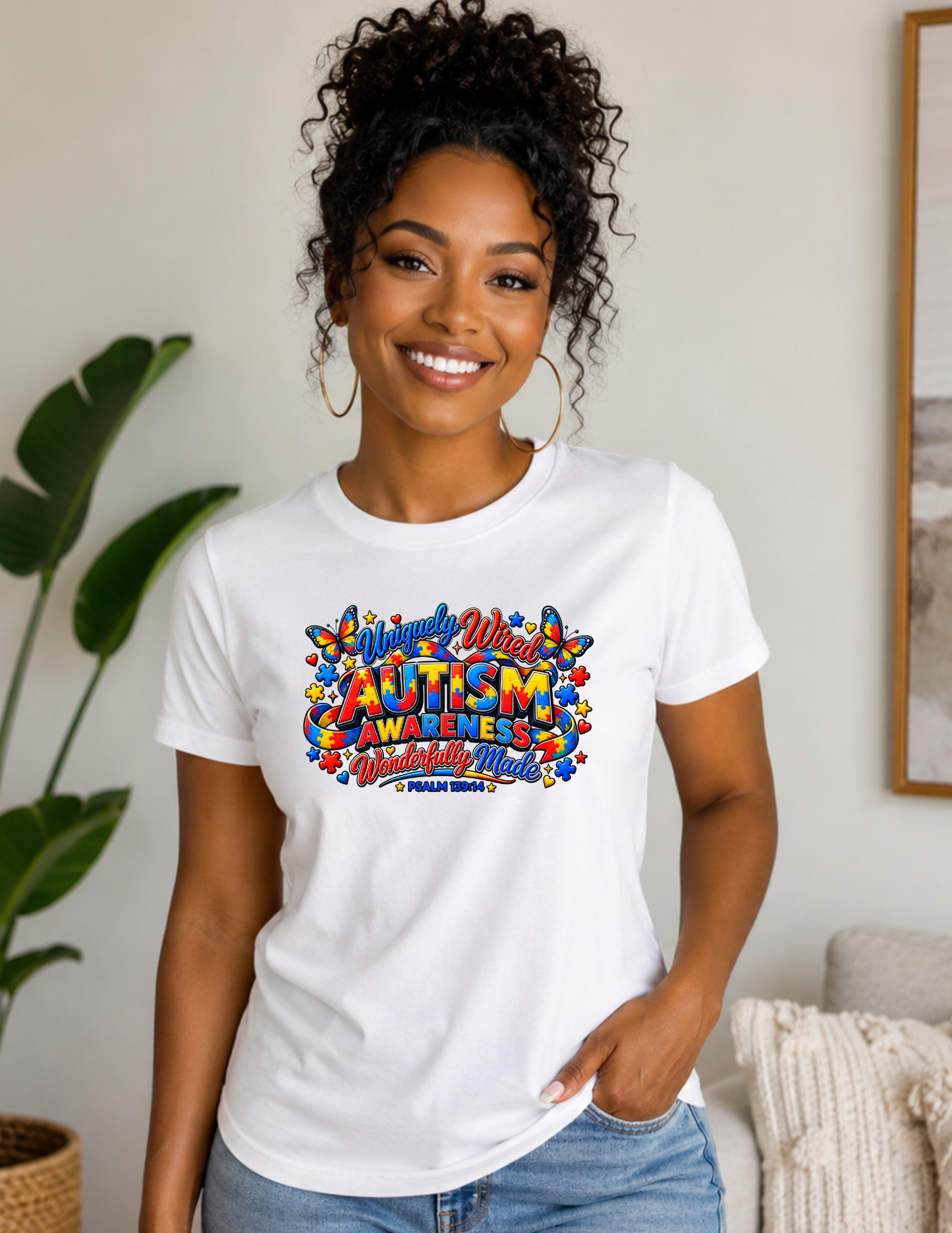 Autism Awareness T-Shirt - Uniquely Wired Wonderfully Made