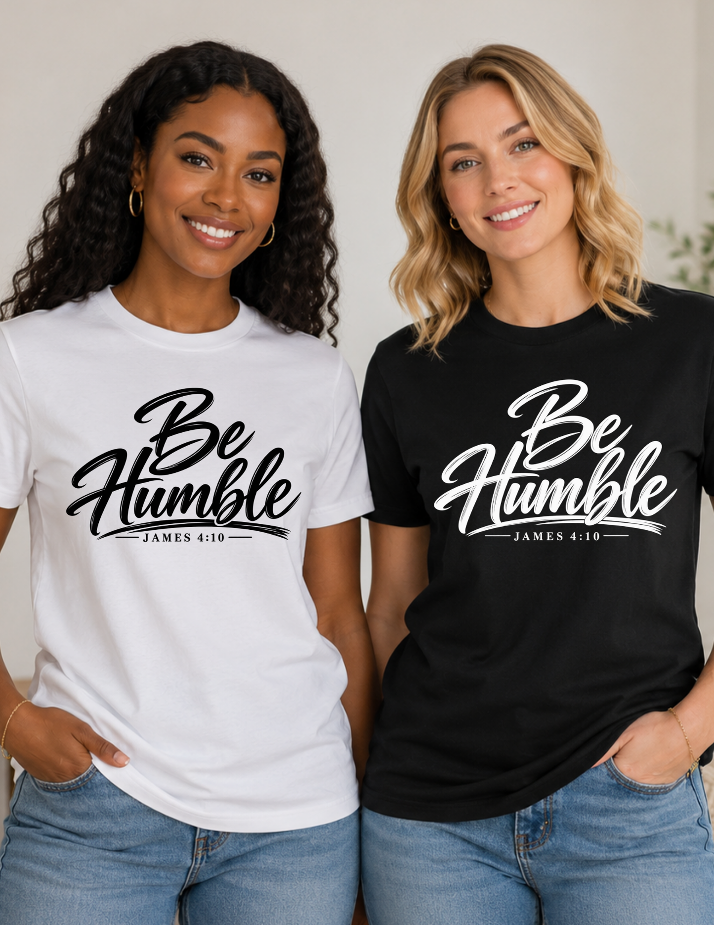 Be Humble Christian T-Shirt | James 4:10 Bible Verse Faith Shirt