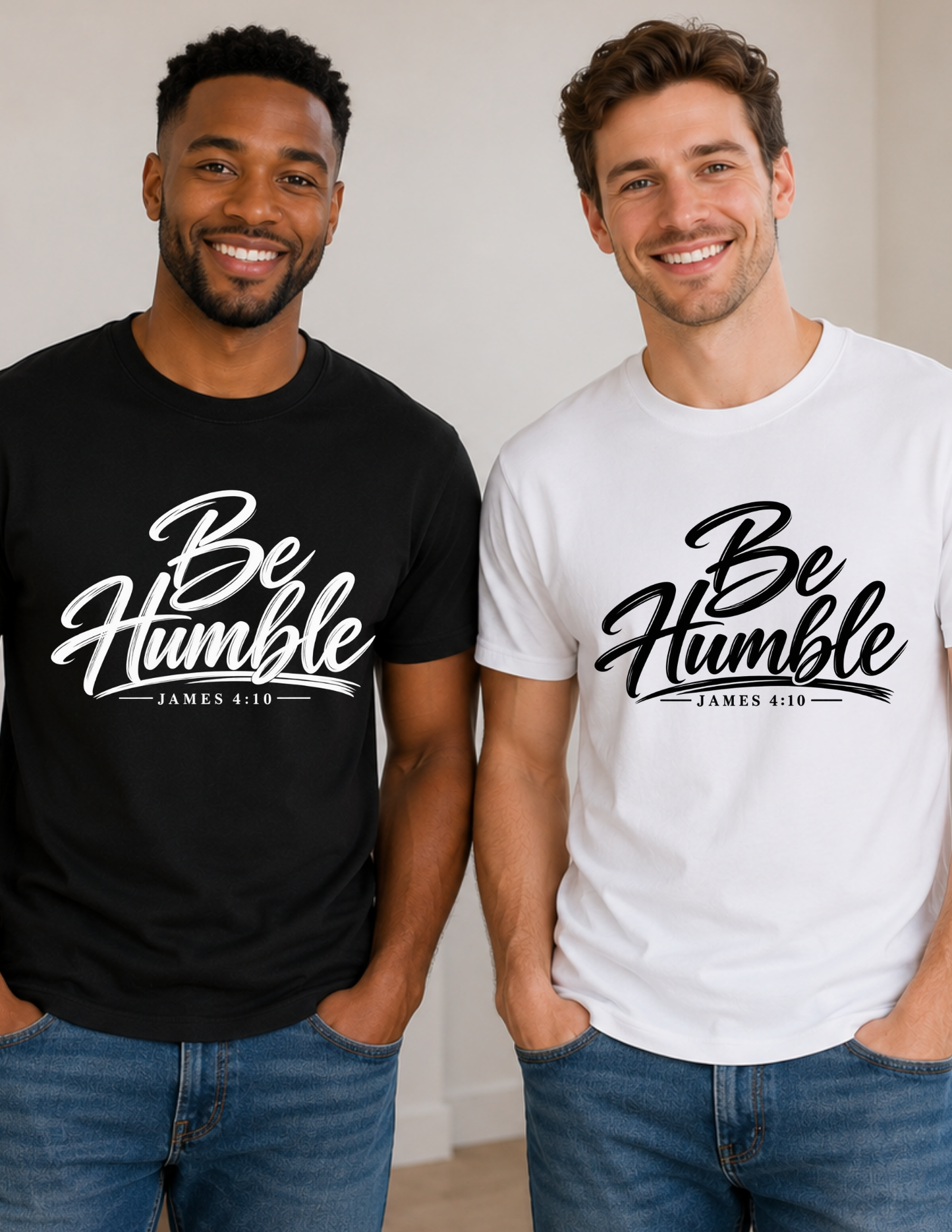 Be Humble Christian T-Shirt | James 4:10 Bible Verse Faith Shirt