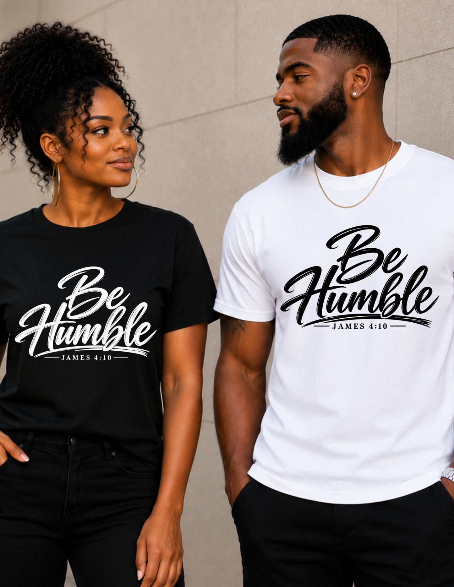 Be Humble Christian T-Shirt | James 4:10 Bible Verse Faith Shirt