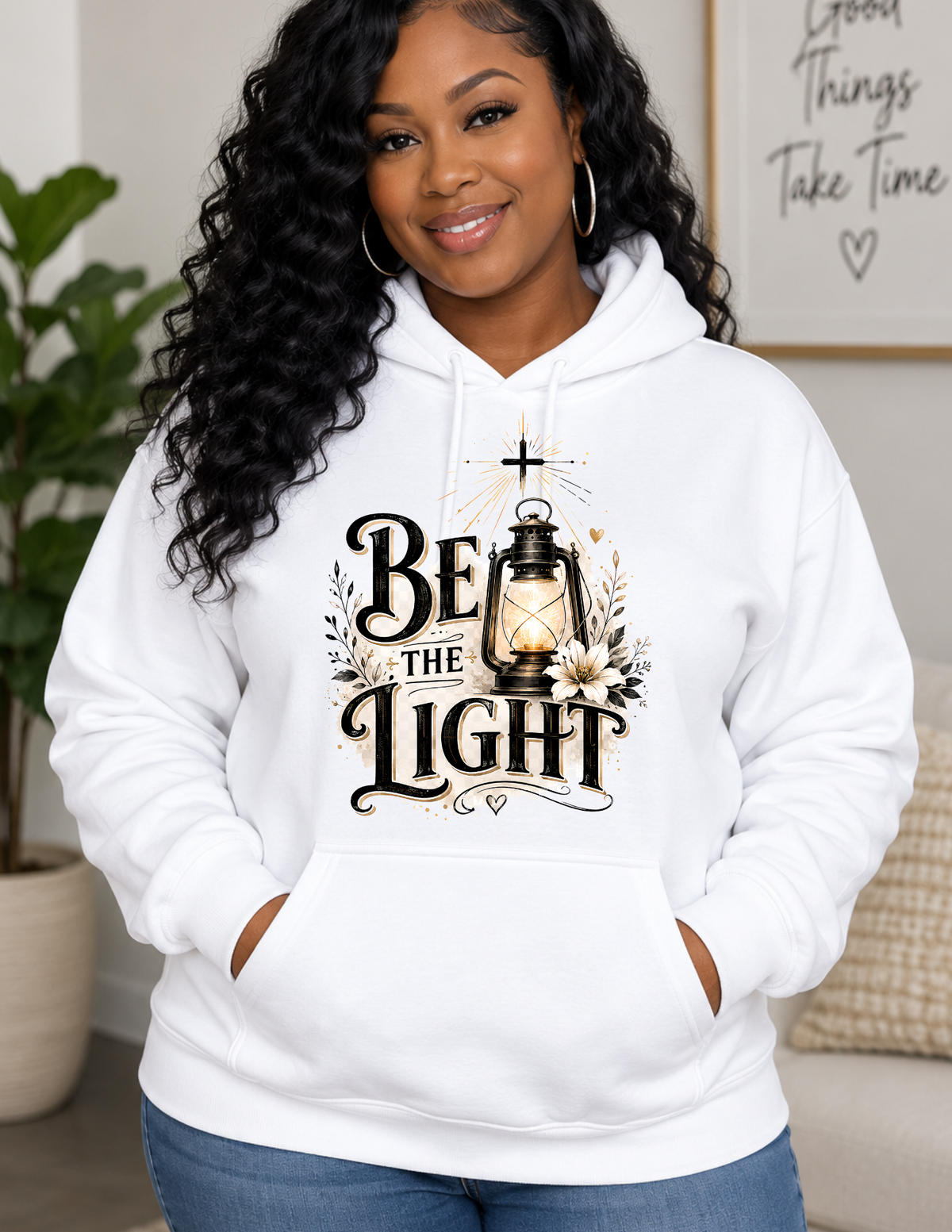 Be The Light Christian Faith Hoodie