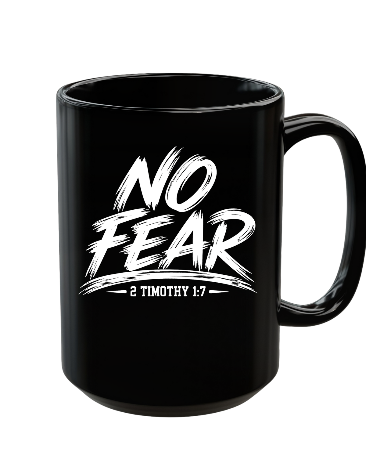No Fear Psalm 23:4 Christian 15 oz Coffee Mug