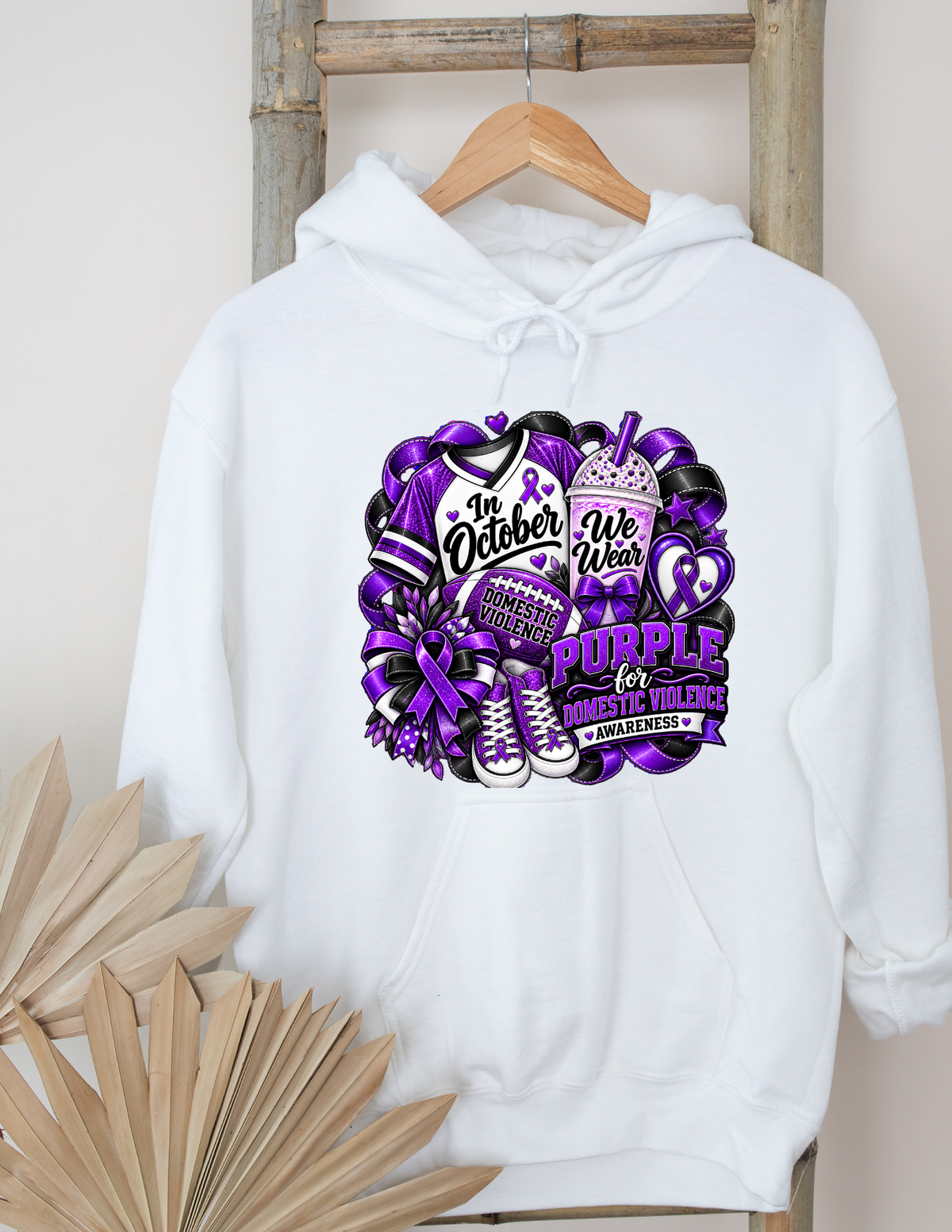 Domestic Violence Awareness Hoodie - In October We Wear Purple