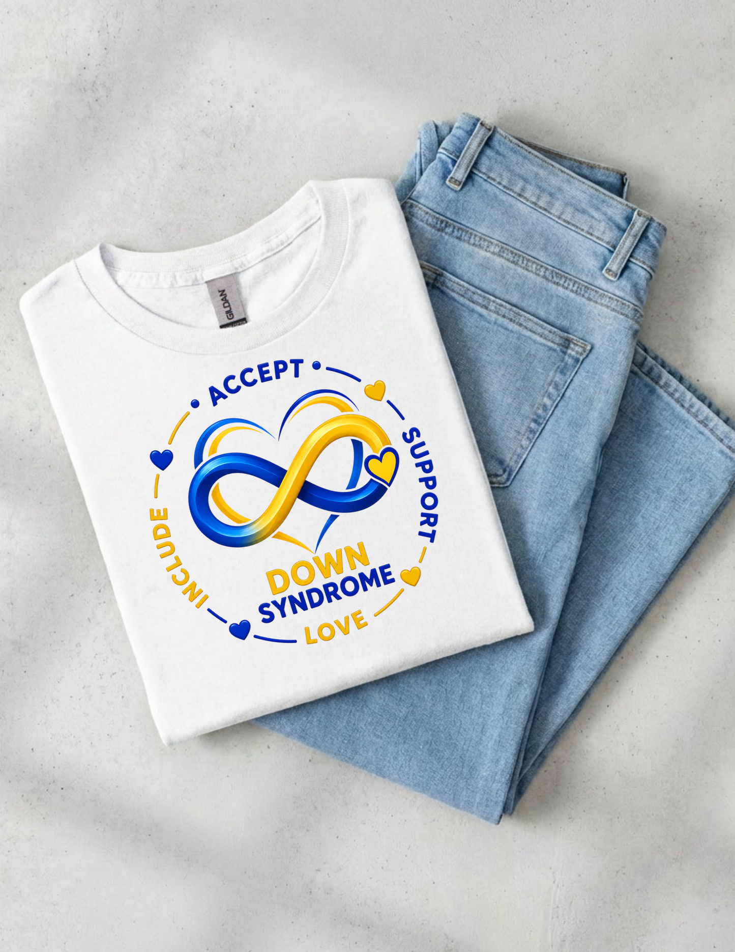 Down Syndrome Long Sleeve Shirt - Accept Include Support Love