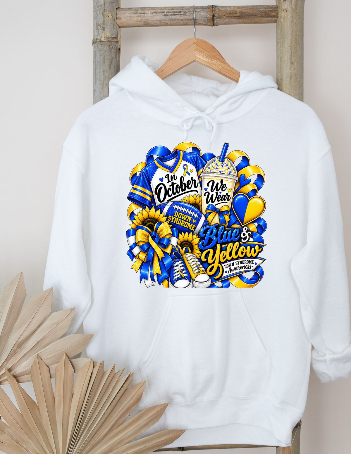 Down Syndrome Awareness Blue & Yellow Hoodie