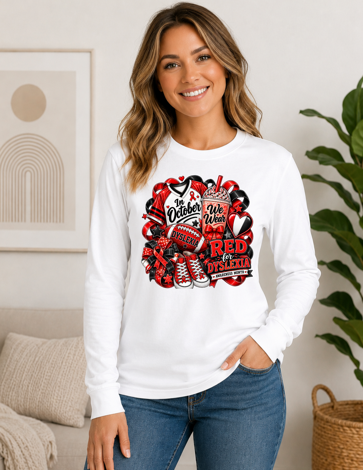 Dyslexia Awareness Long Sleeve Shirt - We See Things Differently