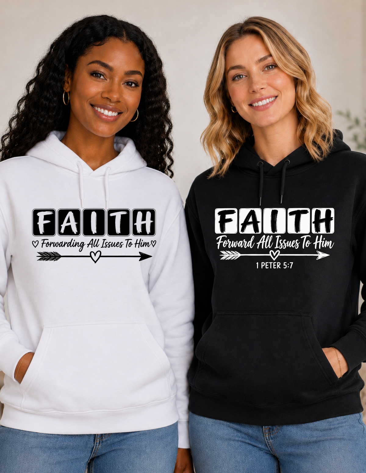 F.A.I.T.H. Forwarding All Issues To Him Christian Hoodie