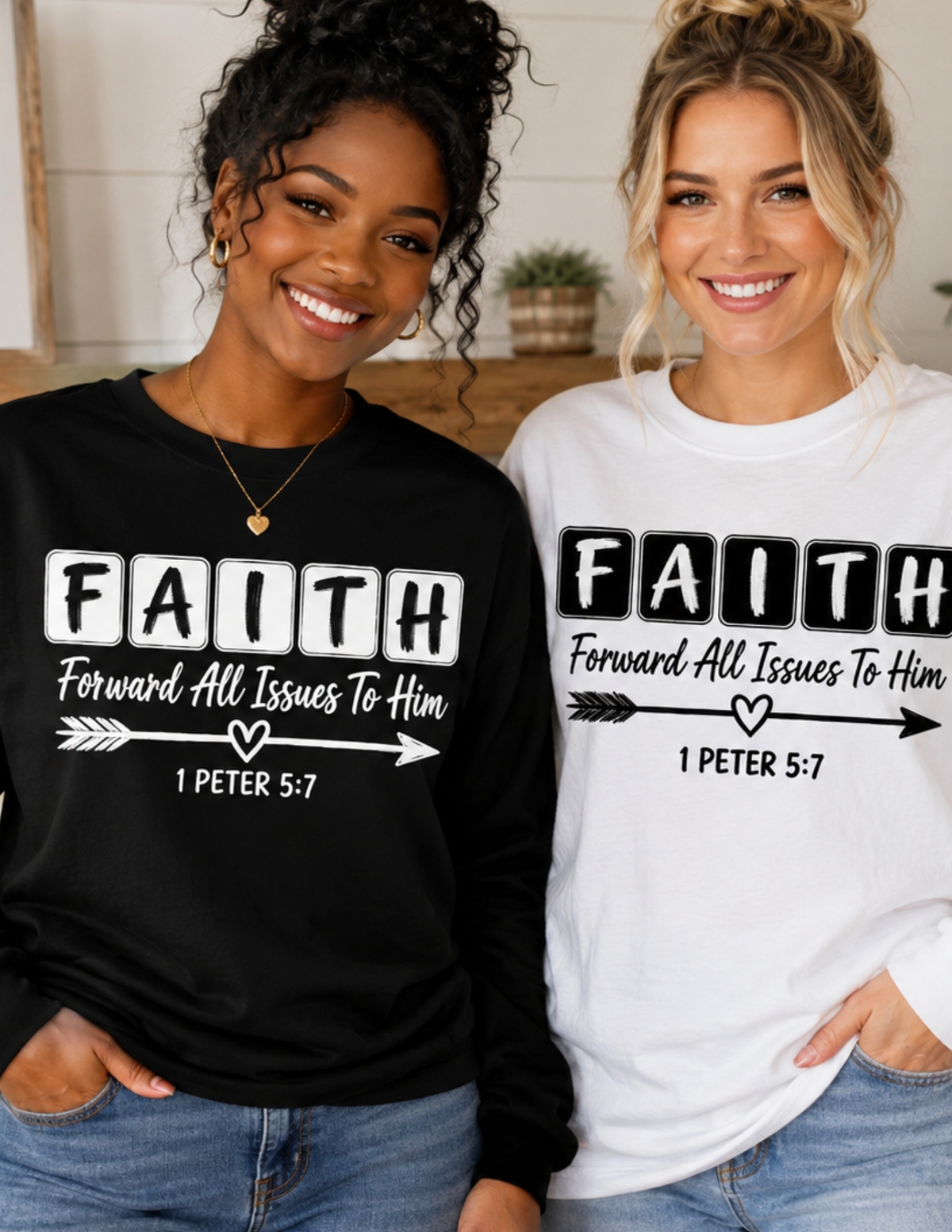 F.A.I.T.H. Forwarding All Issues To Him Christian Long Sleeve Shirt