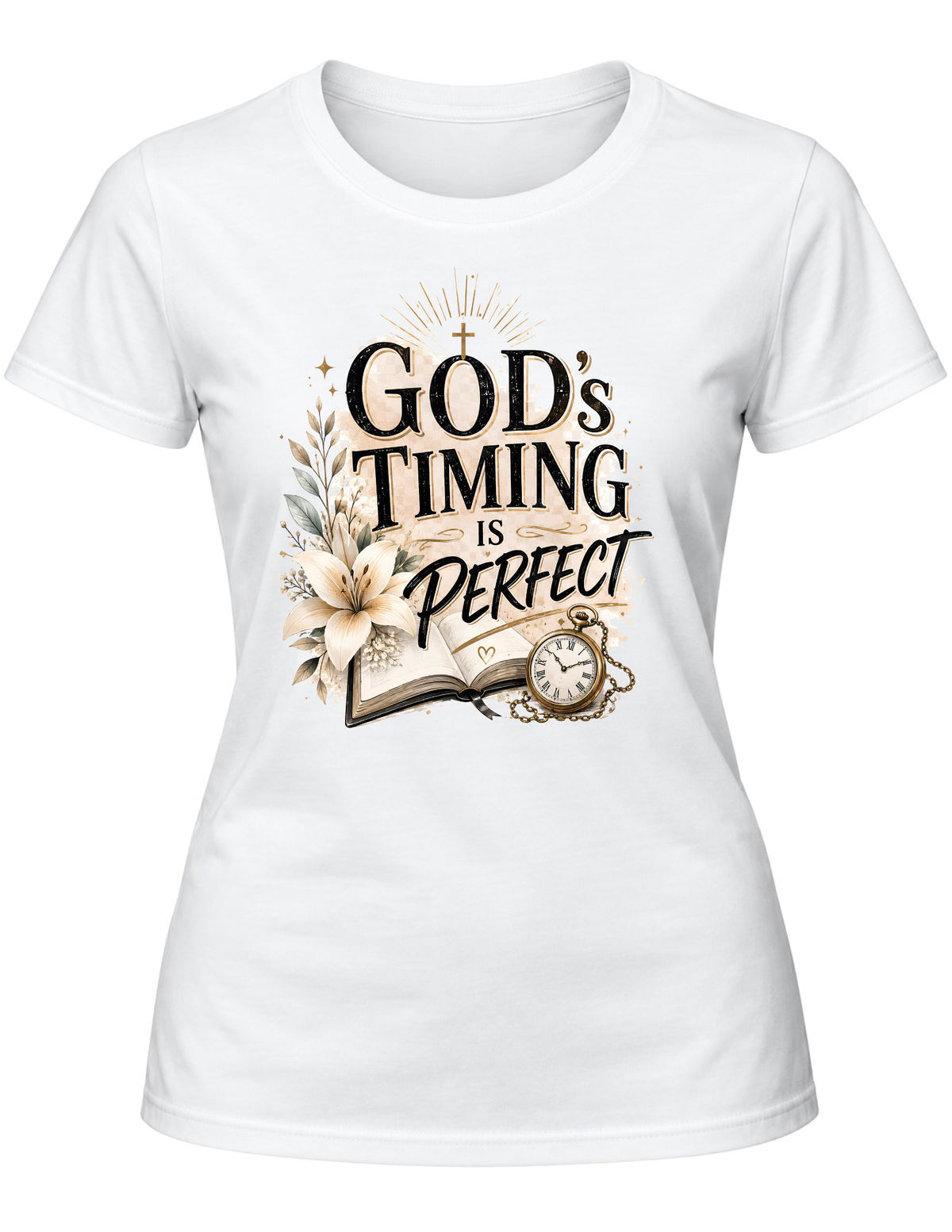 God’s Timing Is Perfect Christian Faith T-Shirt