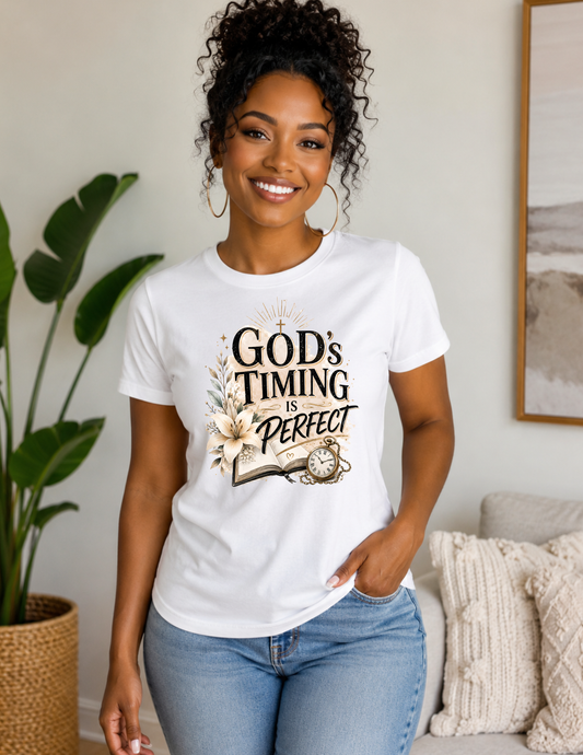 God’s Timing Is Perfect Christian Faith T-Shirt