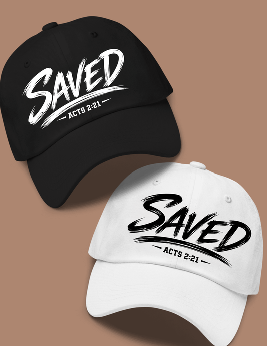 Saved Acts 2:21 Christian Baseball Cap | Faith Hat