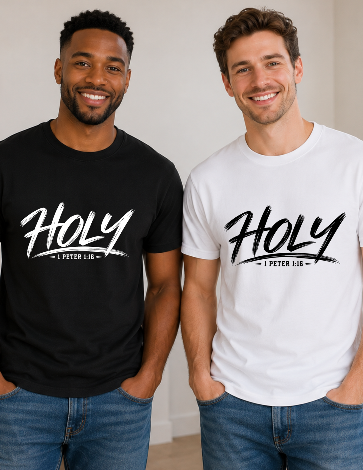 HOLY 1 Peter 1:16 Christian Short Sleeve T-Shirt