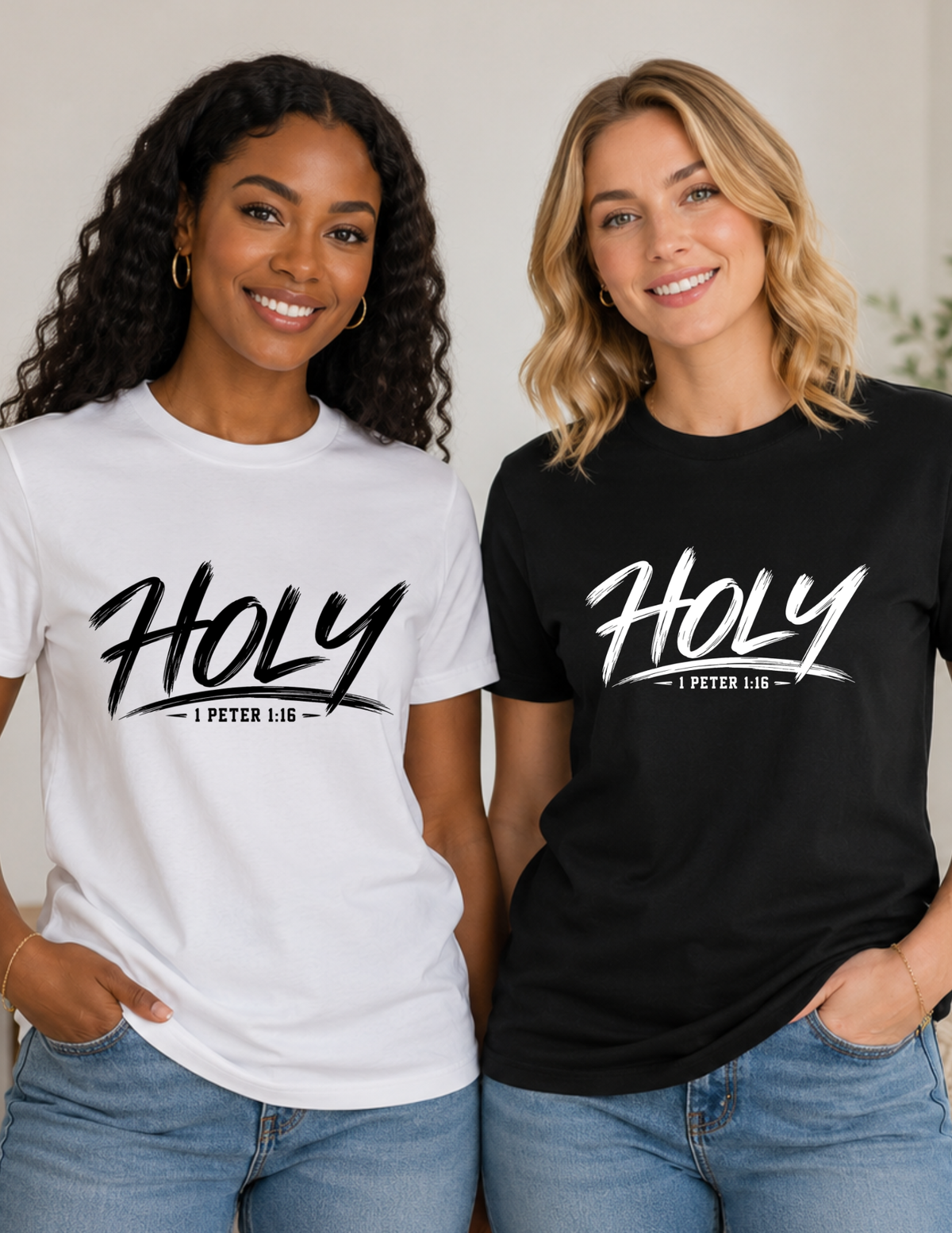 HOLY 1 Peter 1:16 Christian Short Sleeve T-Shirt