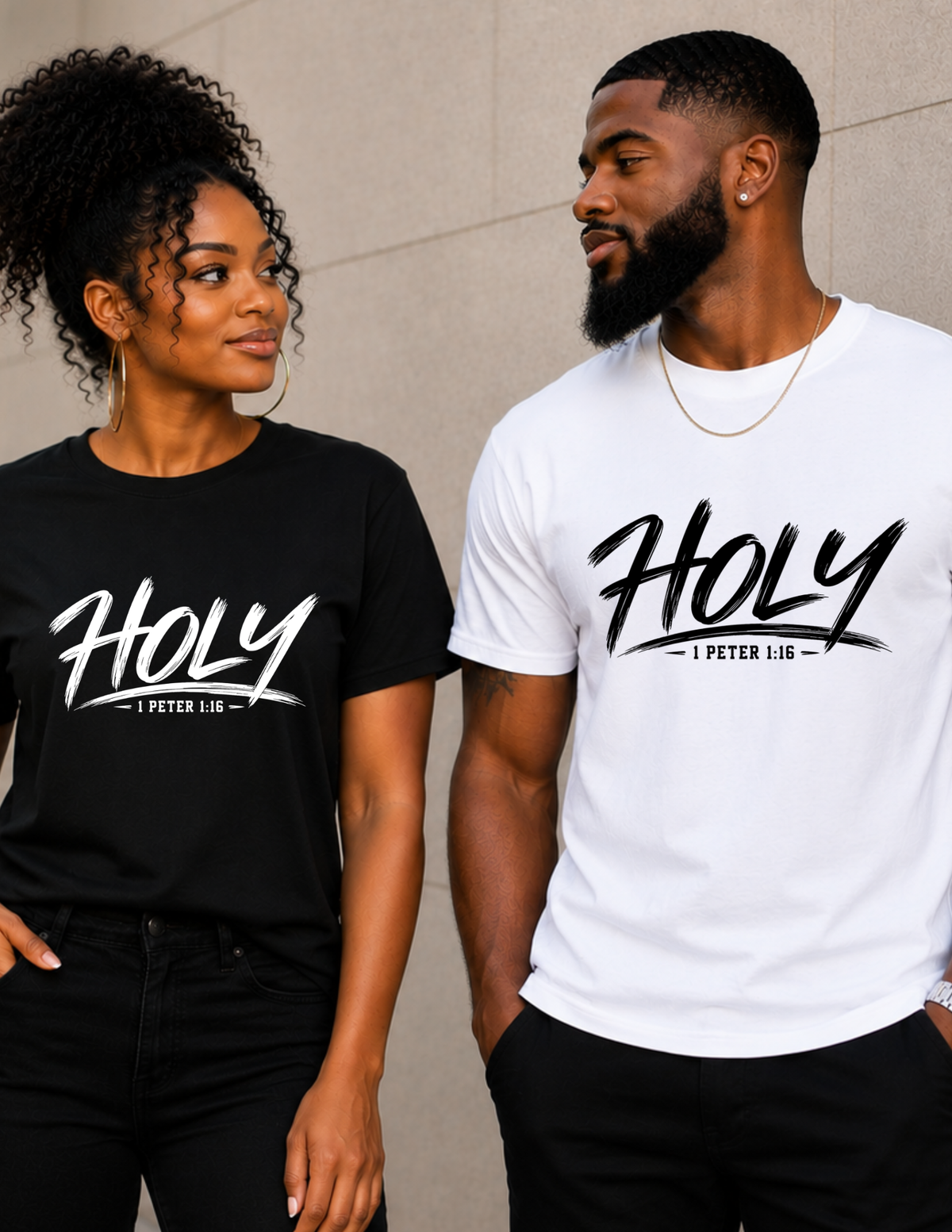 HOLY 1 Peter 1:16 Christian Short Sleeve T-Shirt
