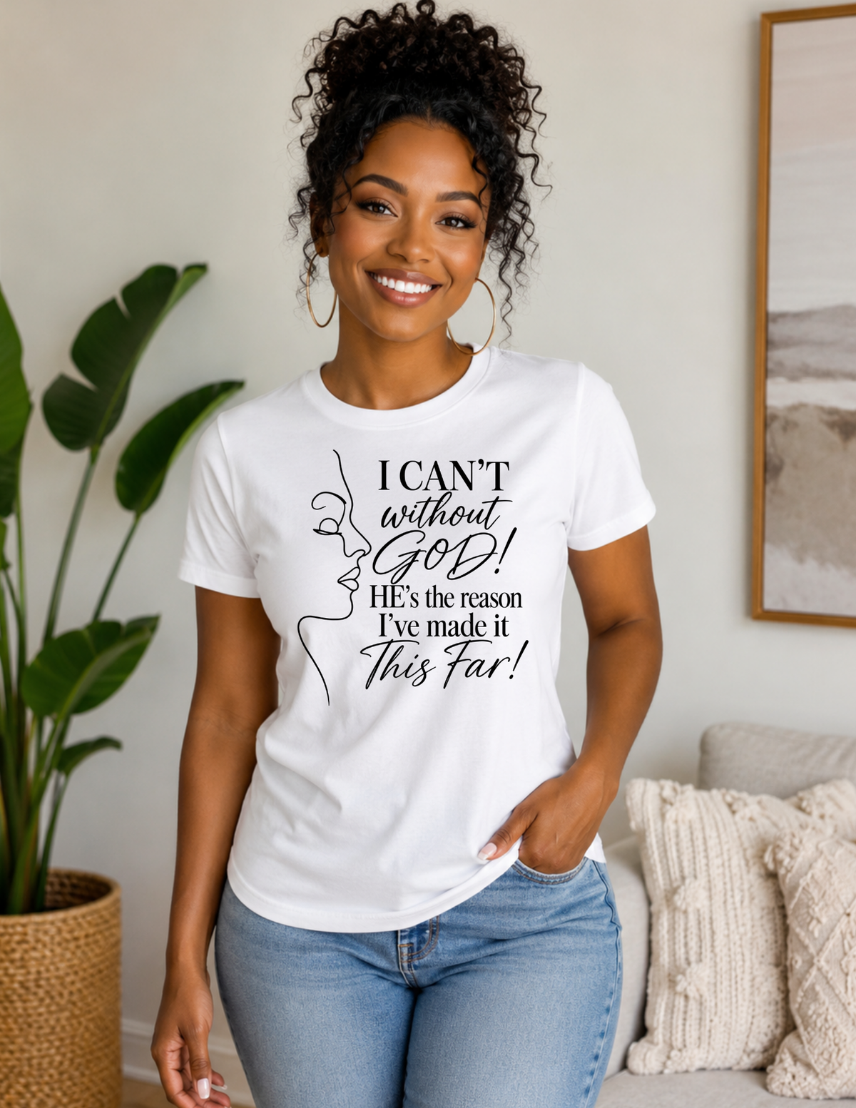 I CAN’T Without GOD – Christian Faith T-Shirt