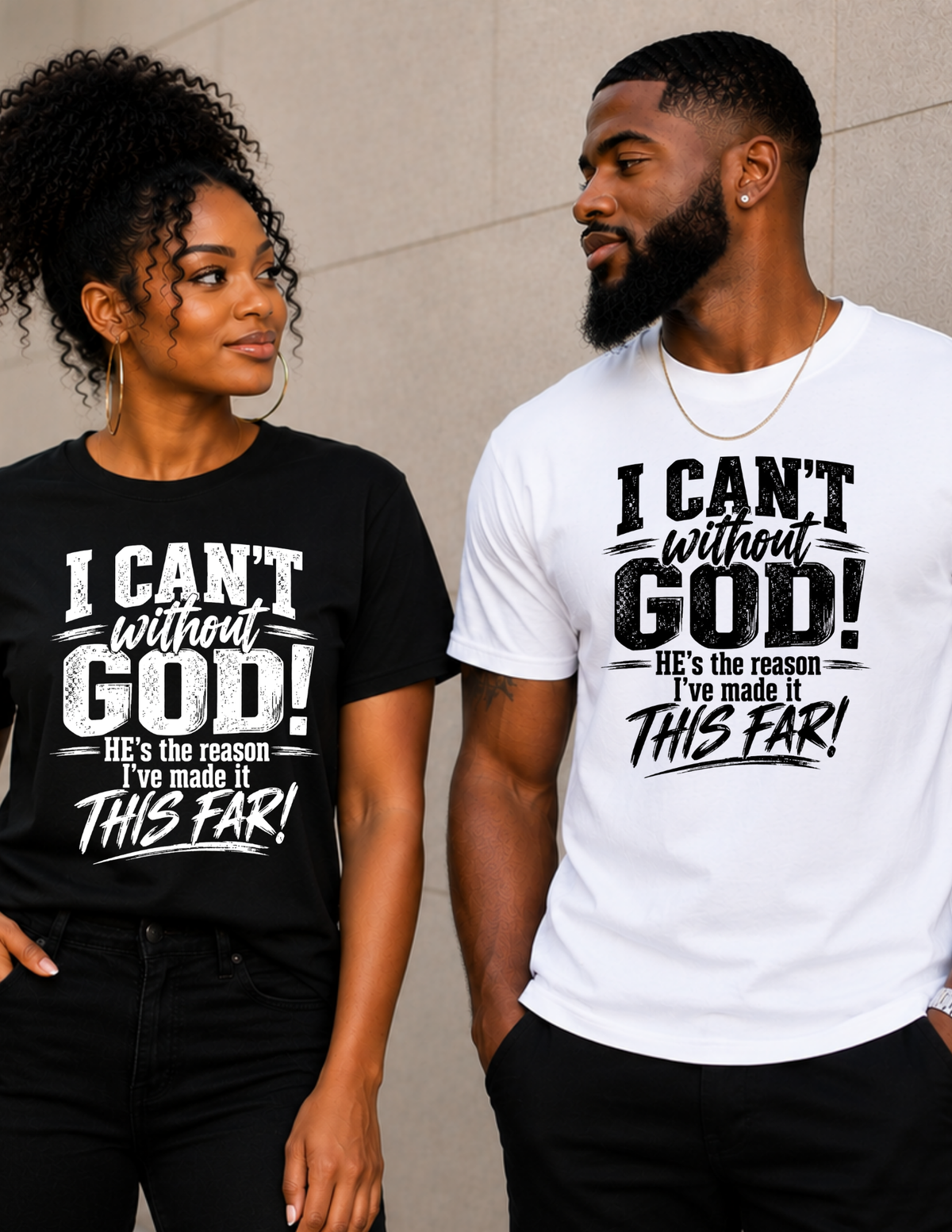 I CAN’T Without GOD – Christian Faith Unisex T-Shirt