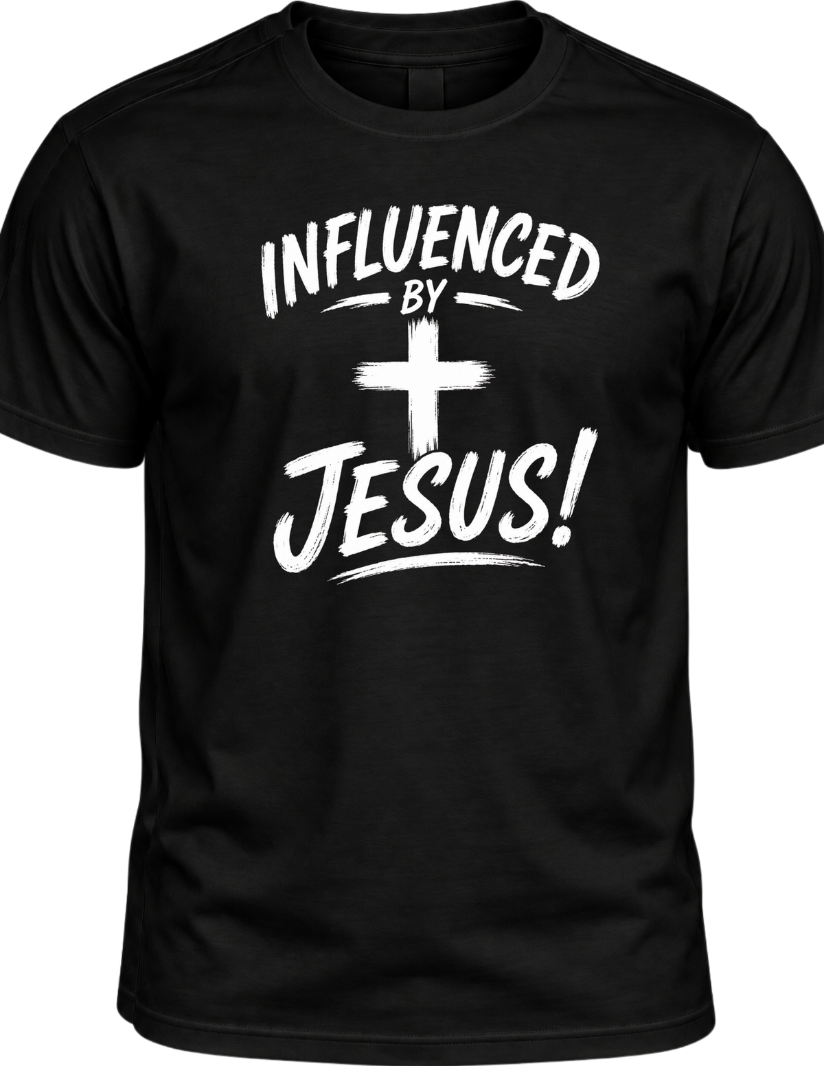 Influenced By Jesus Christian T-Shirt | Faith Graphic Tee