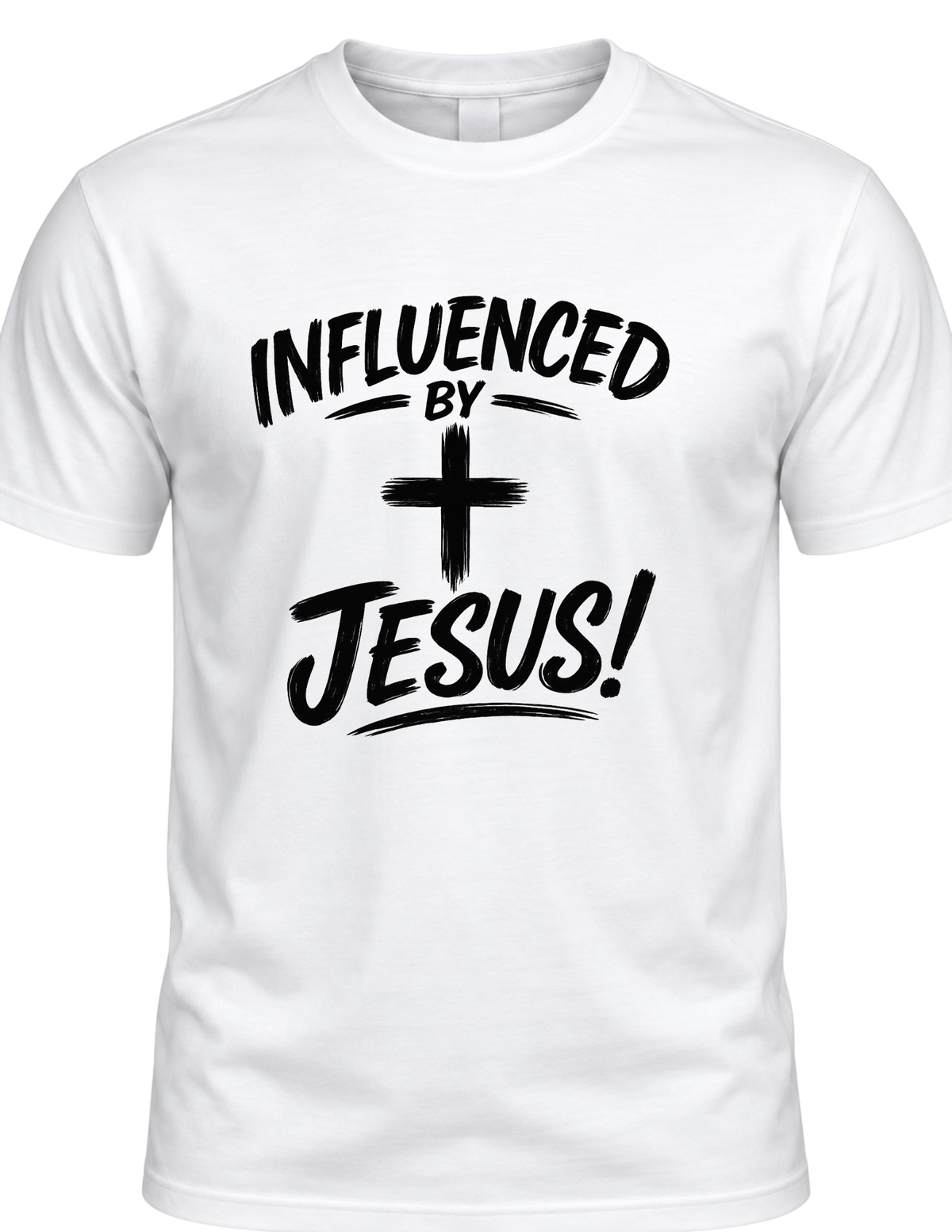 Influenced By Jesus Christian T-Shirt | Faith Graphic Tee