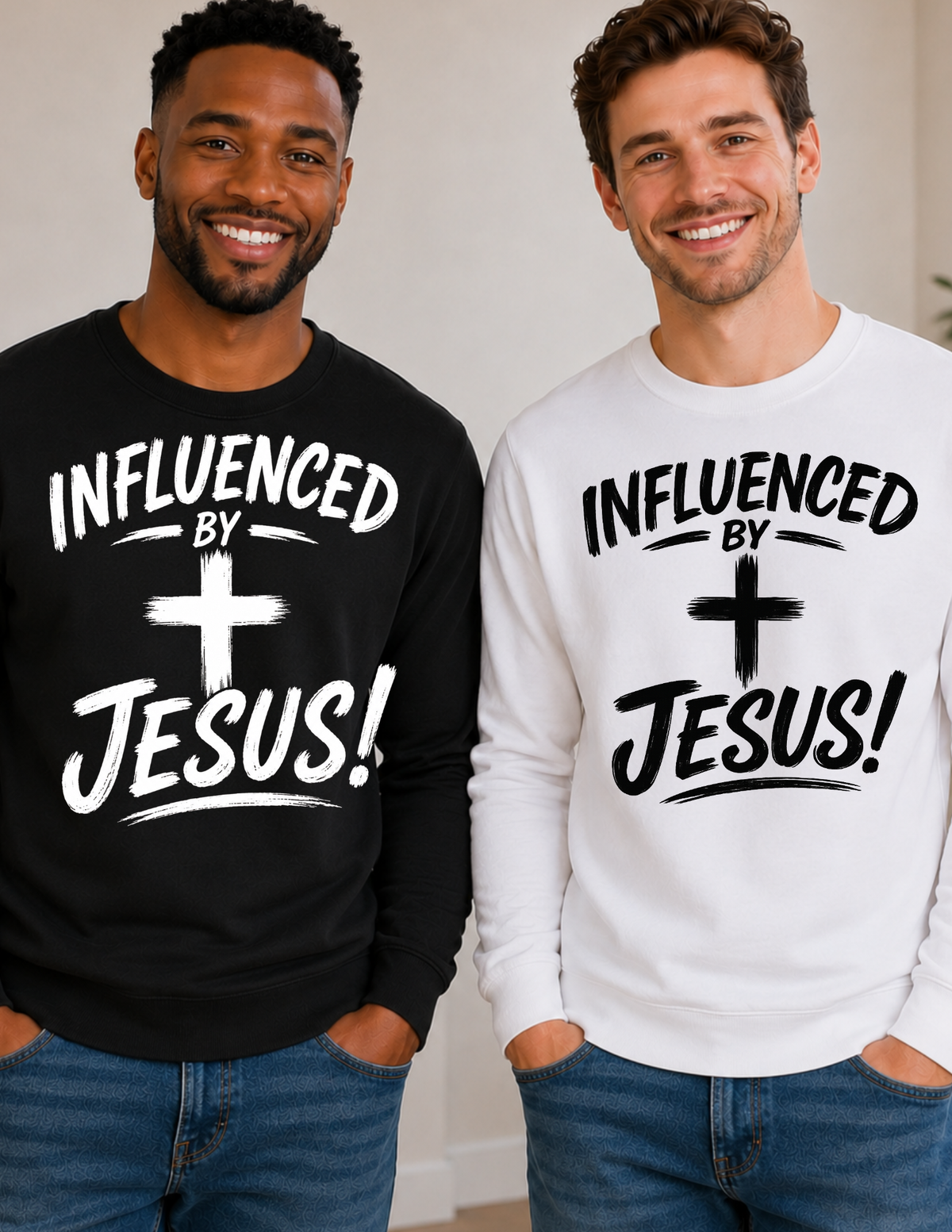 Influenced By Jesus Christian Long Sleeve Shirt | Faith Apparel