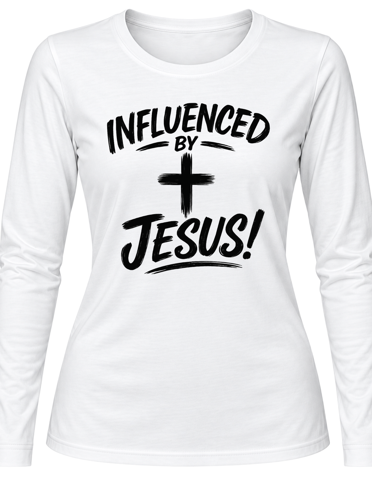 Influenced By Jesus Christian Long Sleeve Shirt | Faith Apparel