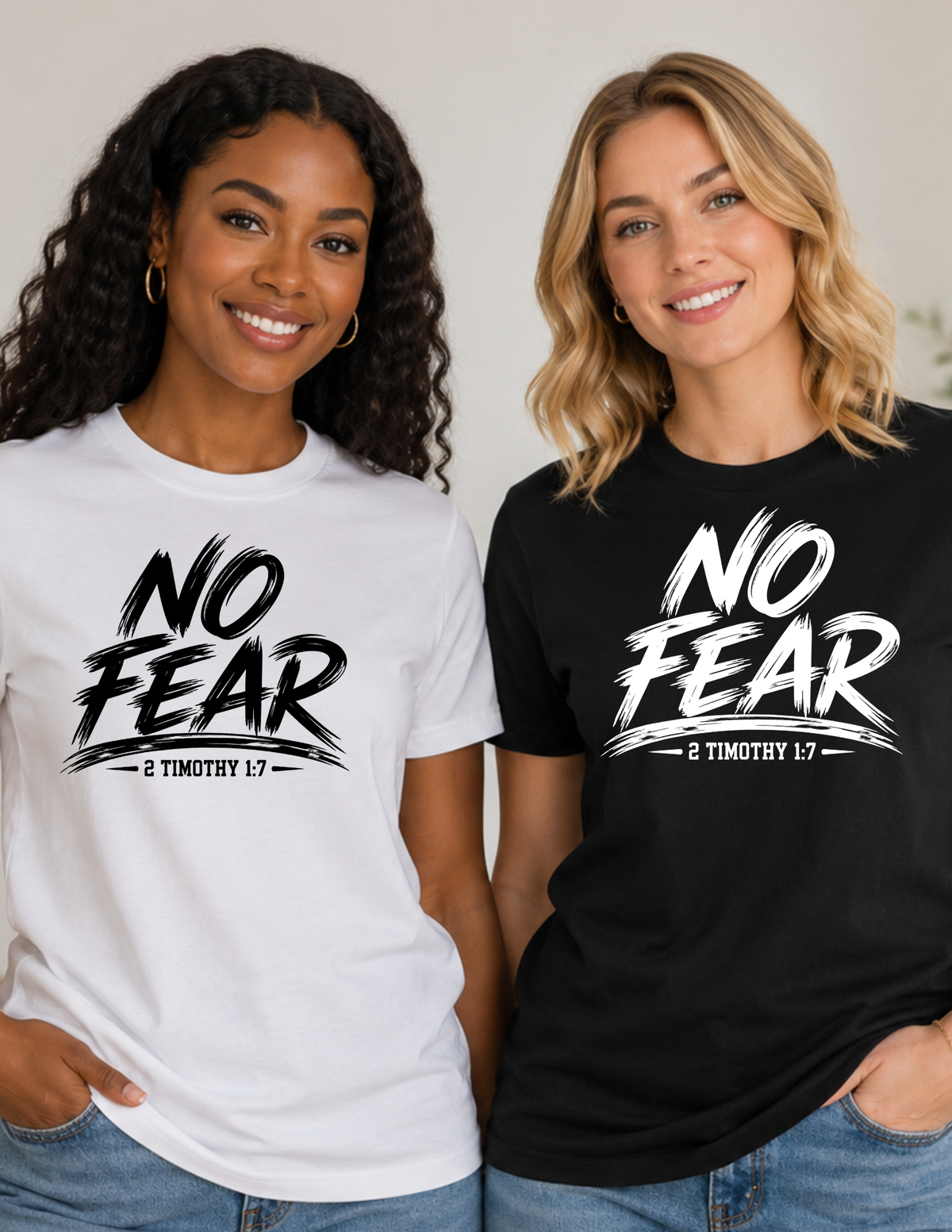 No Fear Psalm 23:4 Christian Faith T-Shirt