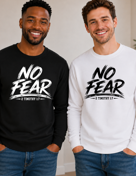 No Fear Psalm 23:4 Christian Long Sleeve Shirt