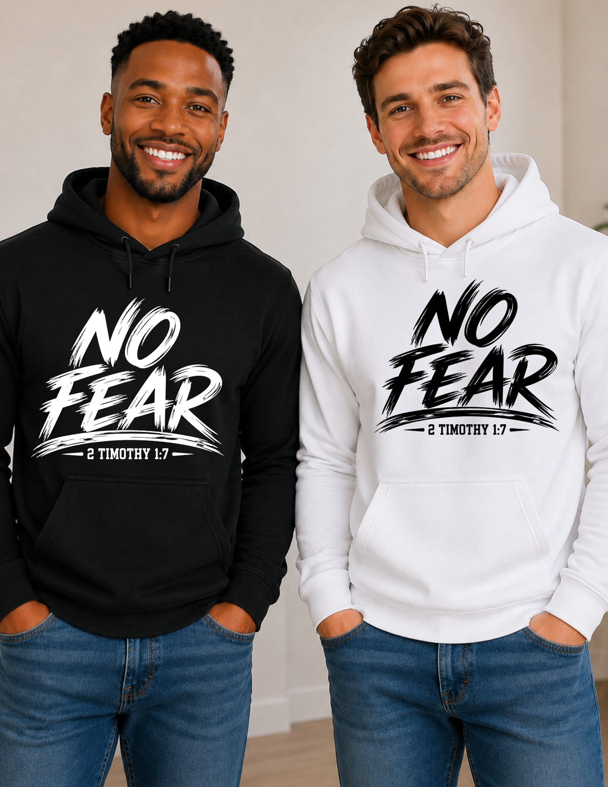 No Fear Psalm 23:4 Christian Faith Hoodie