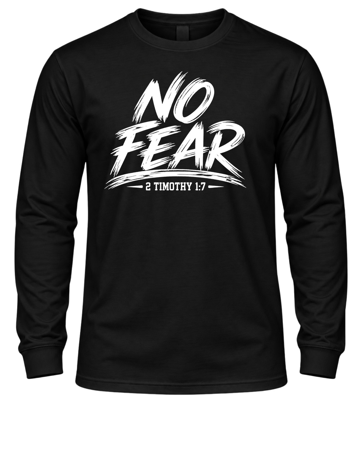 No Fear Psalm 23:4 Christian Long Sleeve Shirt