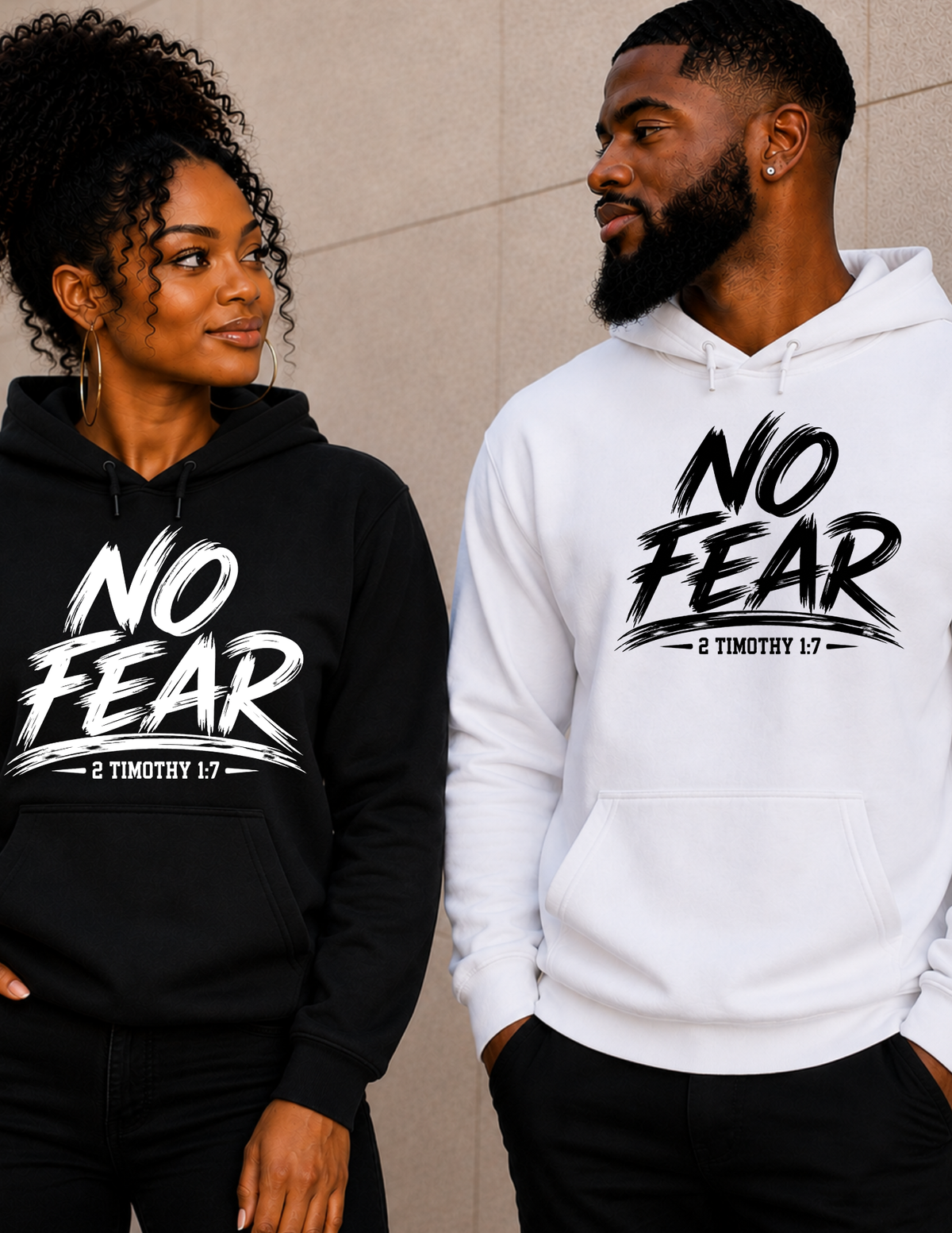 No Fear Psalm 23:4 Christian Faith Hoodie