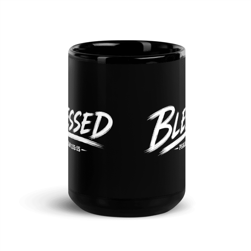 Blessed Psalm 115:15 15 oz Christian Coffee Mug | Black or White